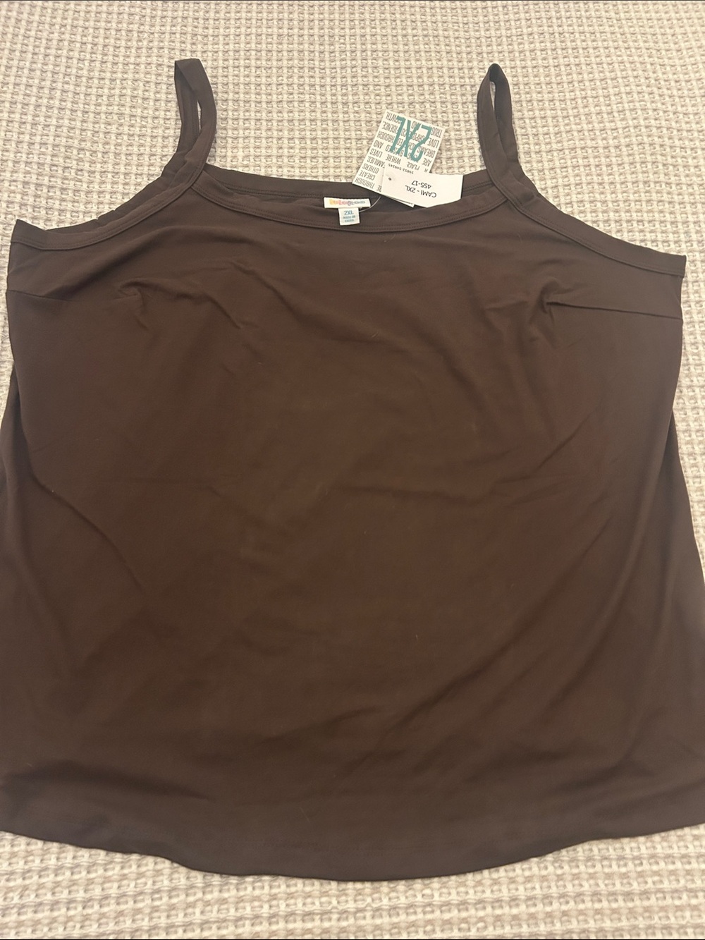 LuLaRoe Brown Slim-Strap Camisole NWT